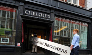 Lehman Brothers fascia goes on sale at Christie's